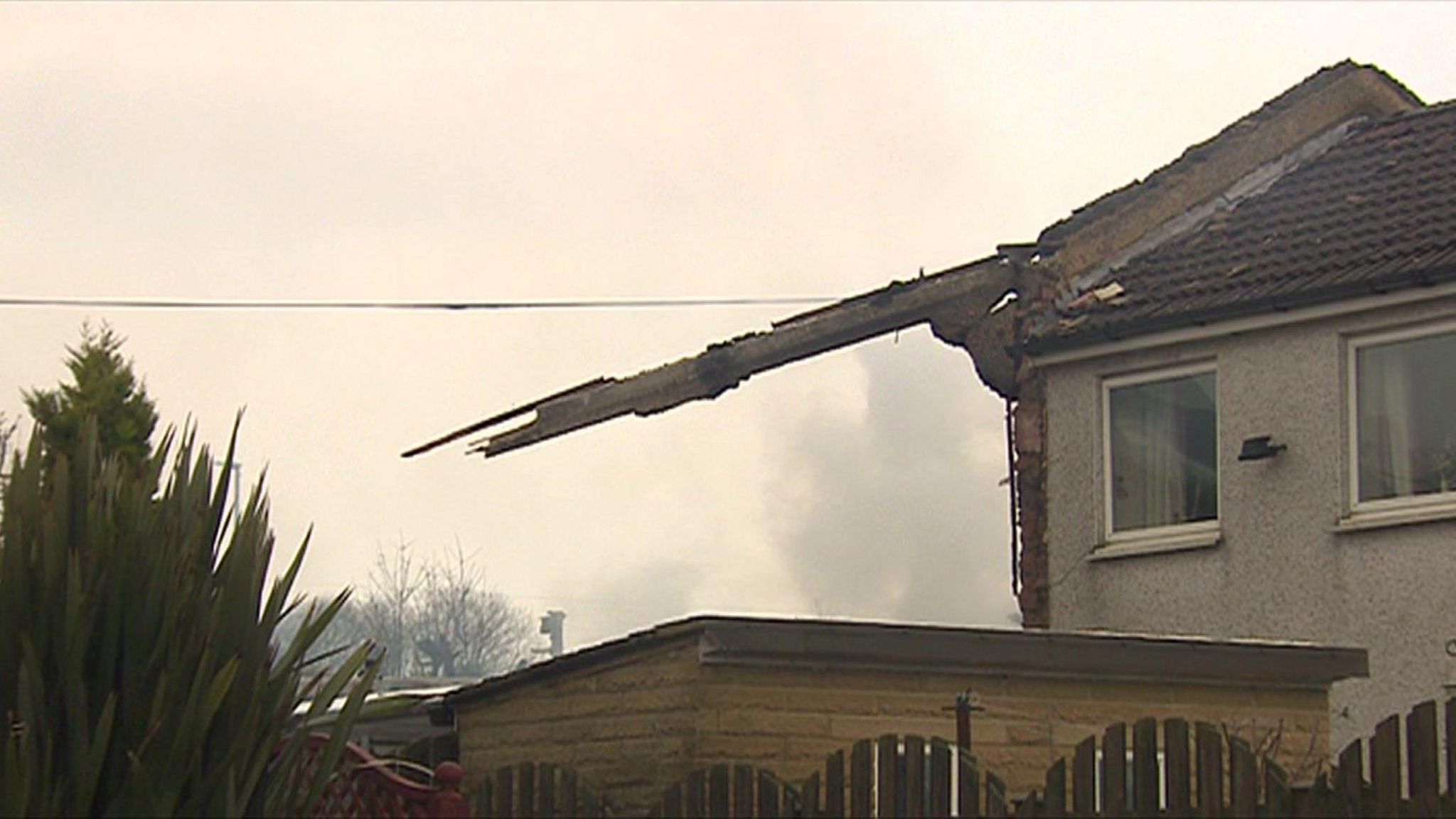 A collapsed home in Halifax, following a gas explosion in 2020