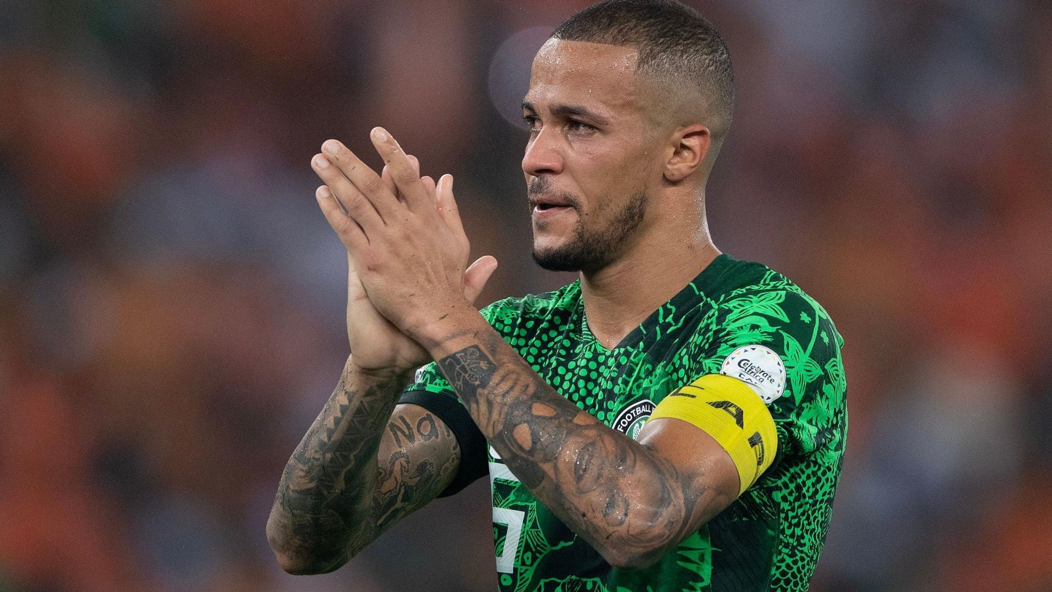 William Troost-Ekong after the 2023 Africa Cup of Nations final