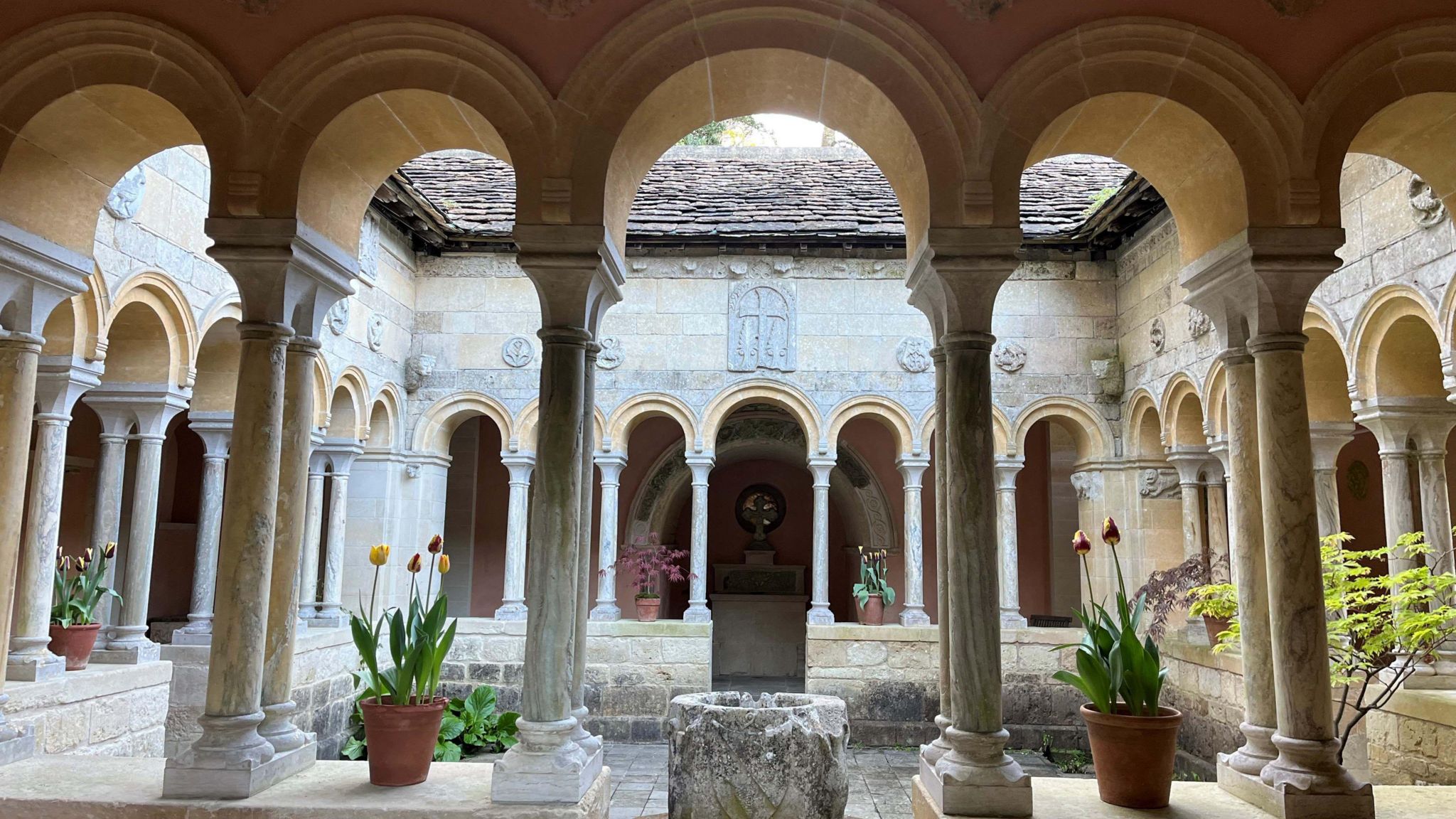 The cloisters at Iford Manor