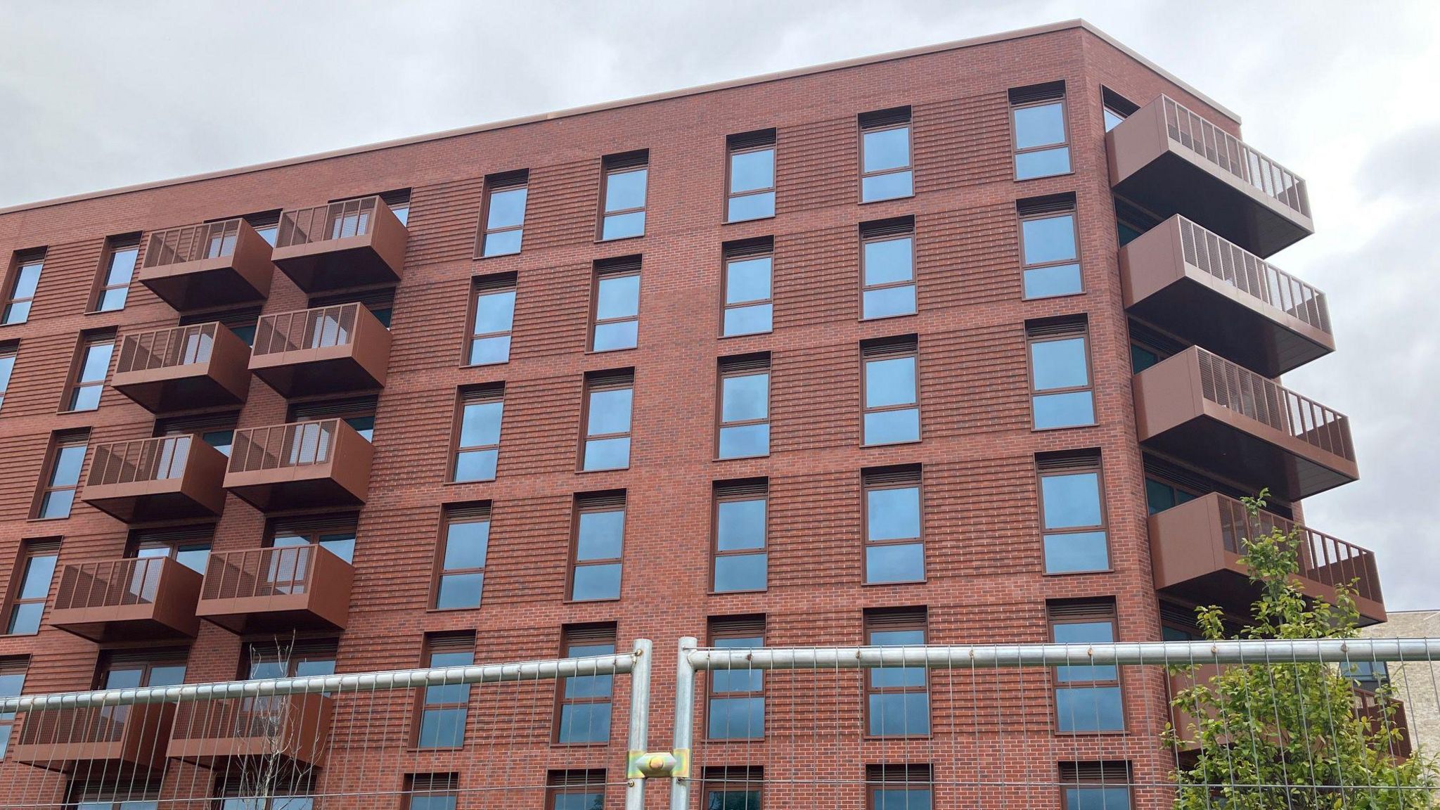 Block of flats in the athletes village