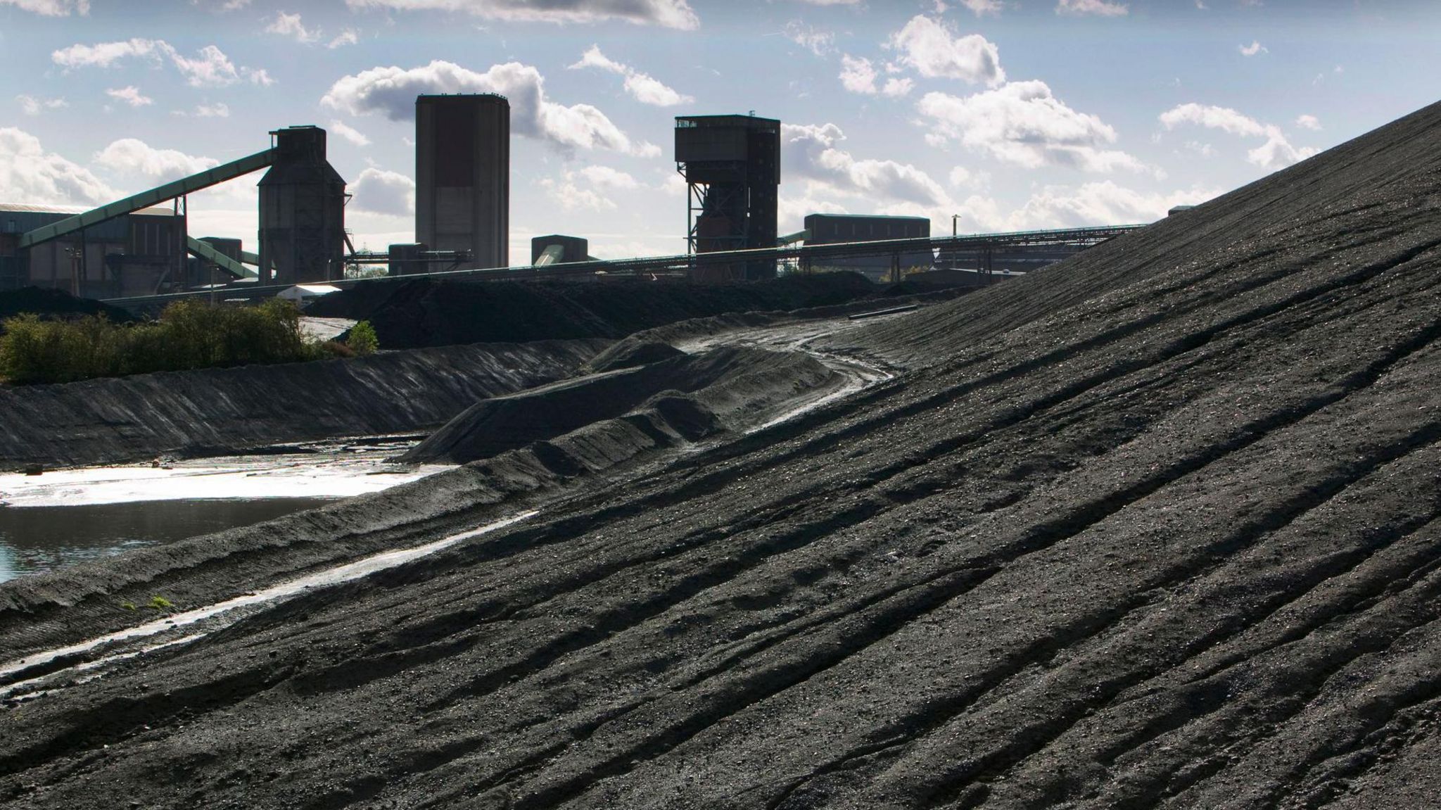 Scene at Maltby Colliery