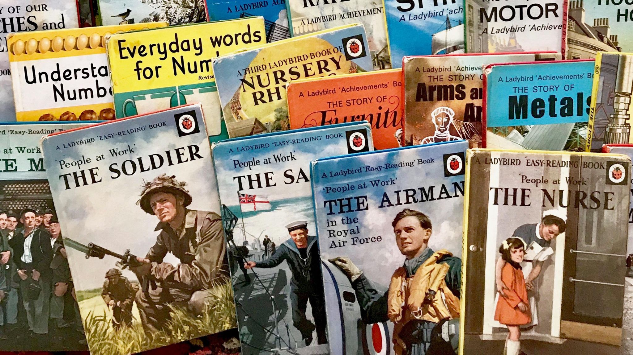 A large selection of Ladybird books