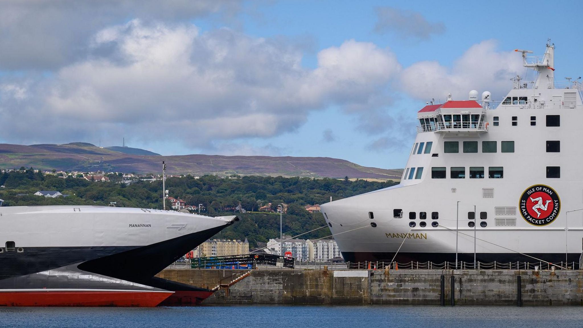 Isle of Man Steam Packet vessels Manannan and Manxman at Victoria Pier