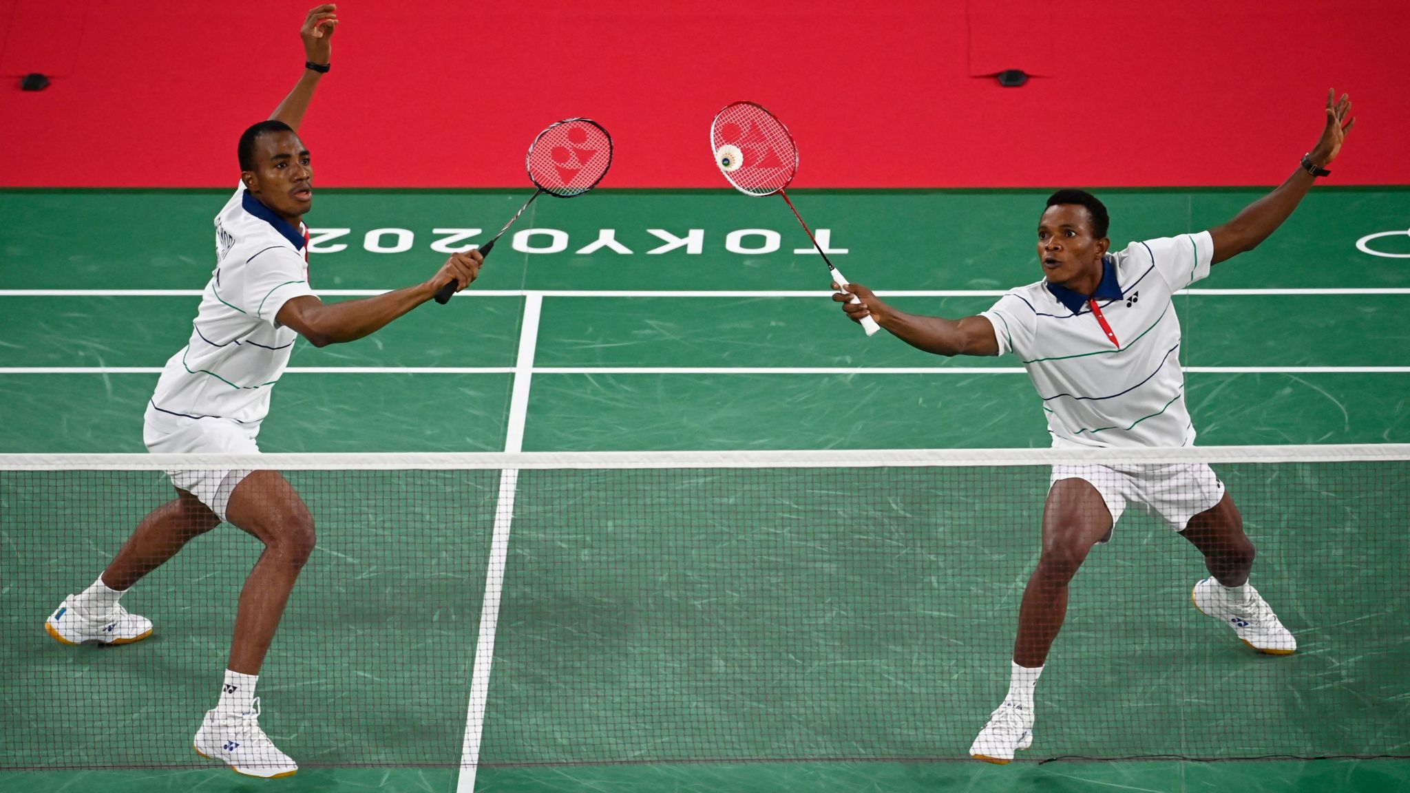 Opeyori (left) and Olofua in action at the 2020 Tokyo games