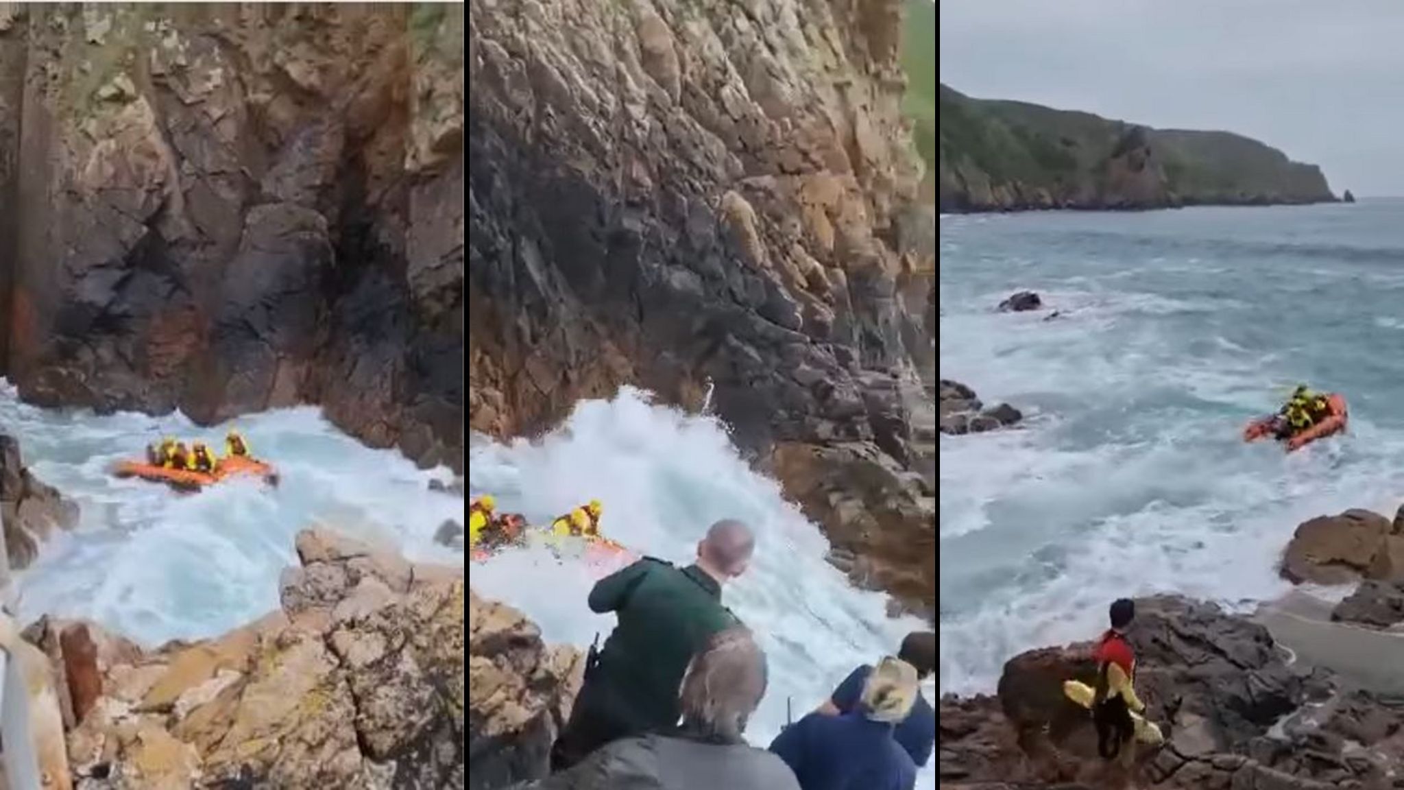 Jersey crew rescue couple trapped in cave BBC News