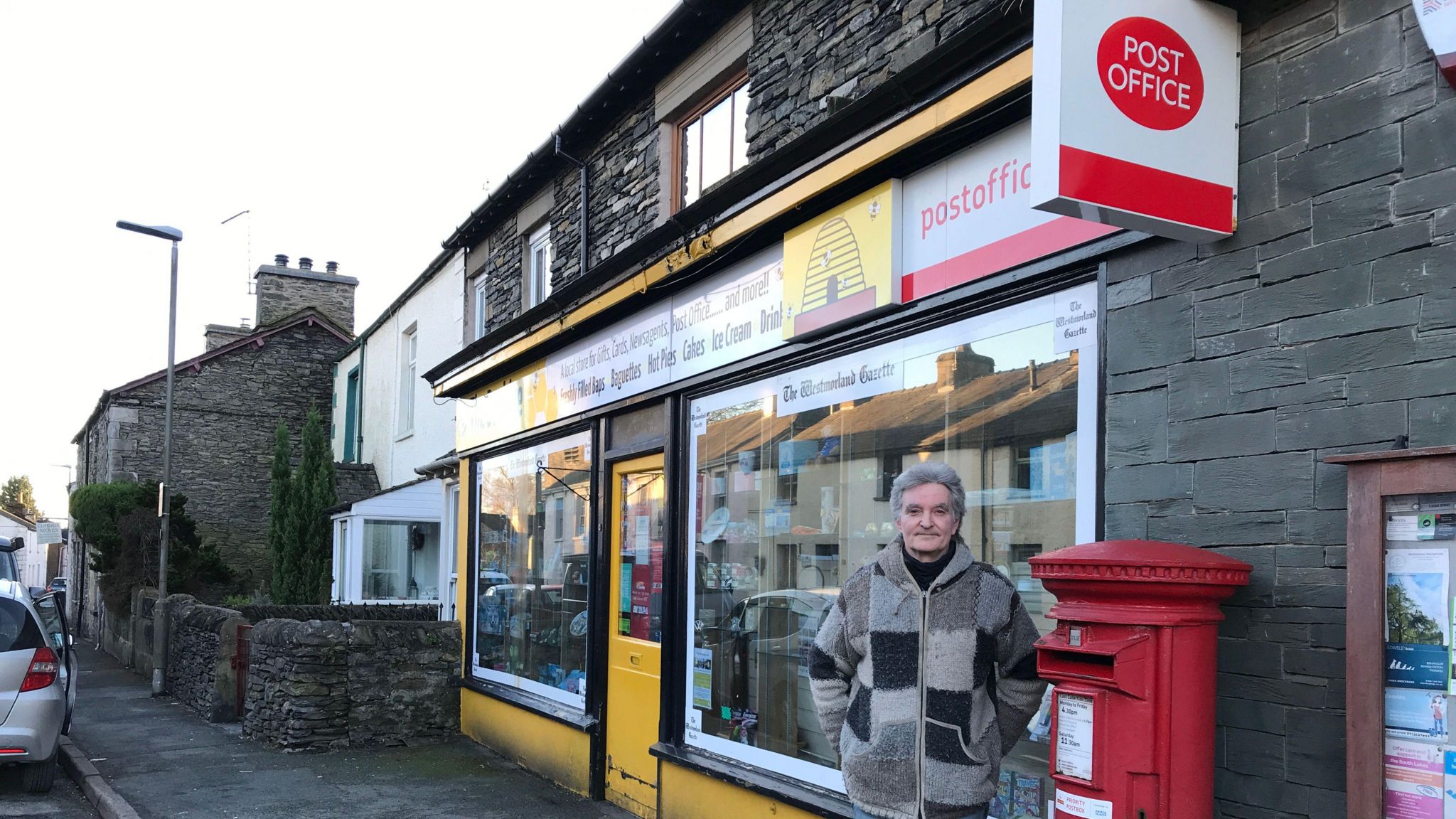 Graham Livesey outside his post office branch
