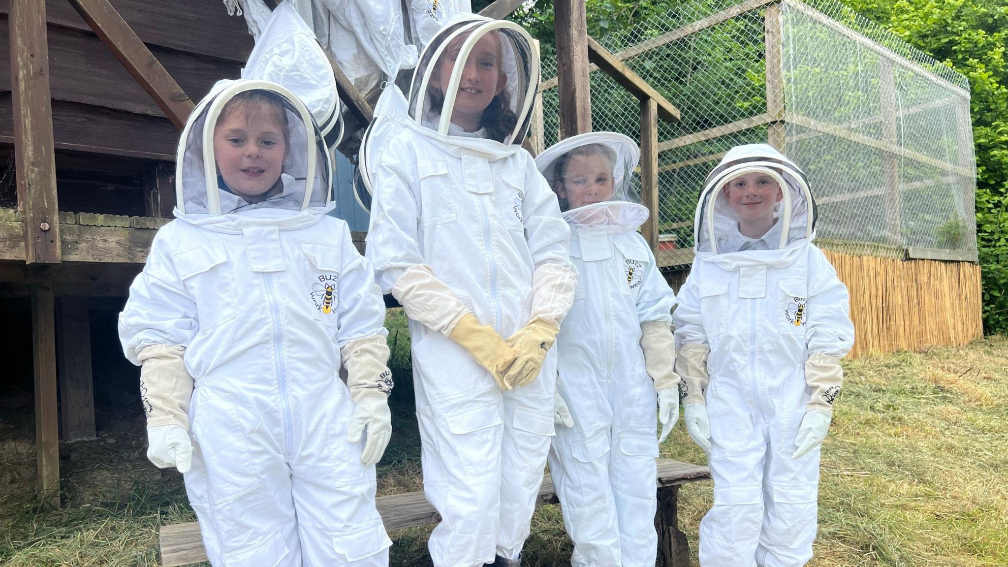 Mini beekeepers at Ernesettle Community School