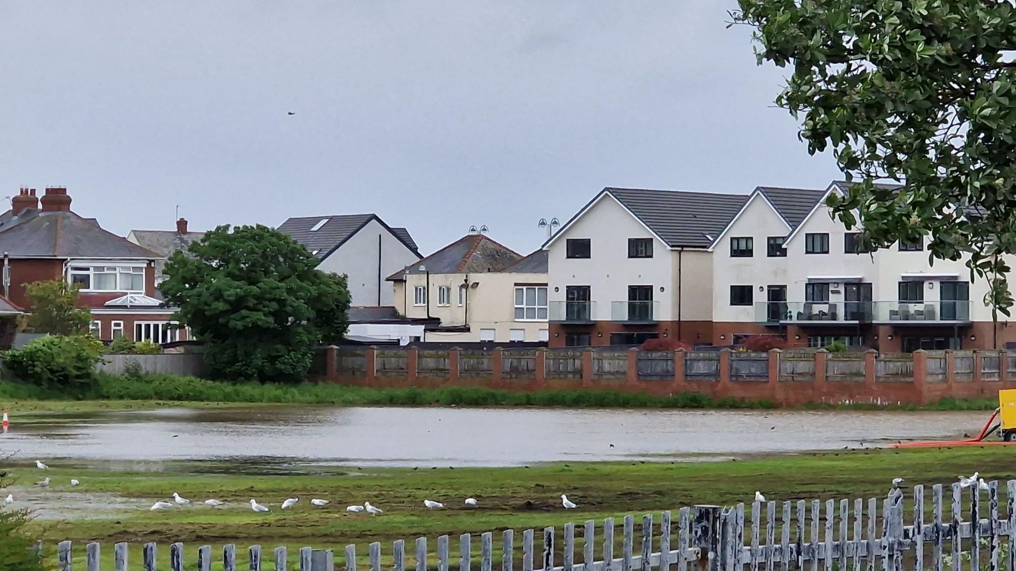How the flooded site looks now