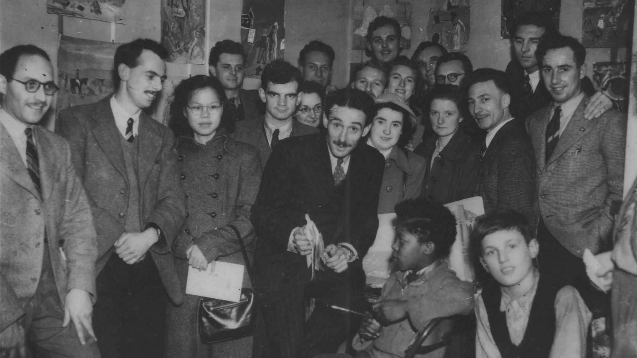 Mrs Tay (Lim Poh Luan) is third from left in this picture with some fellow students at University College, Swansea, in 1949, with tutor Jeffrey Jones (centre)