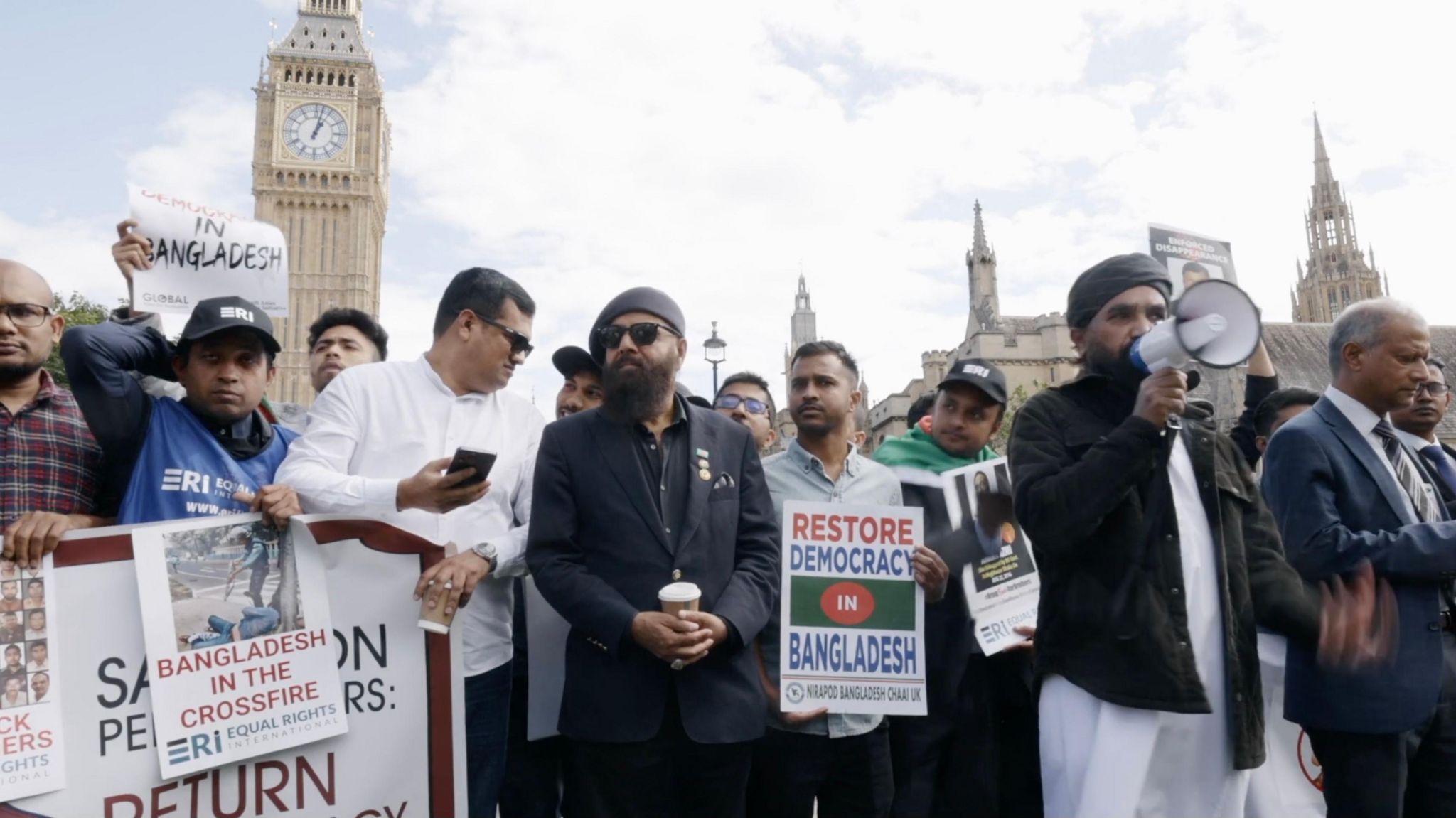 Regular protests take place in London against Sheikh Hasina's regime in Bangladesh