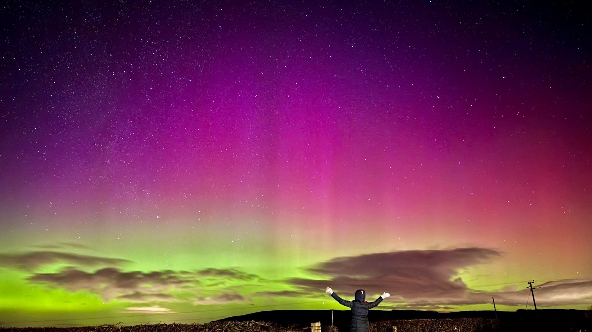 Northern Lights in the Sperrins