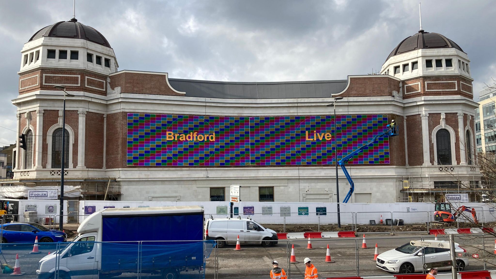 Work on the Bradford Live venue is almost complete - but questions still surround its future