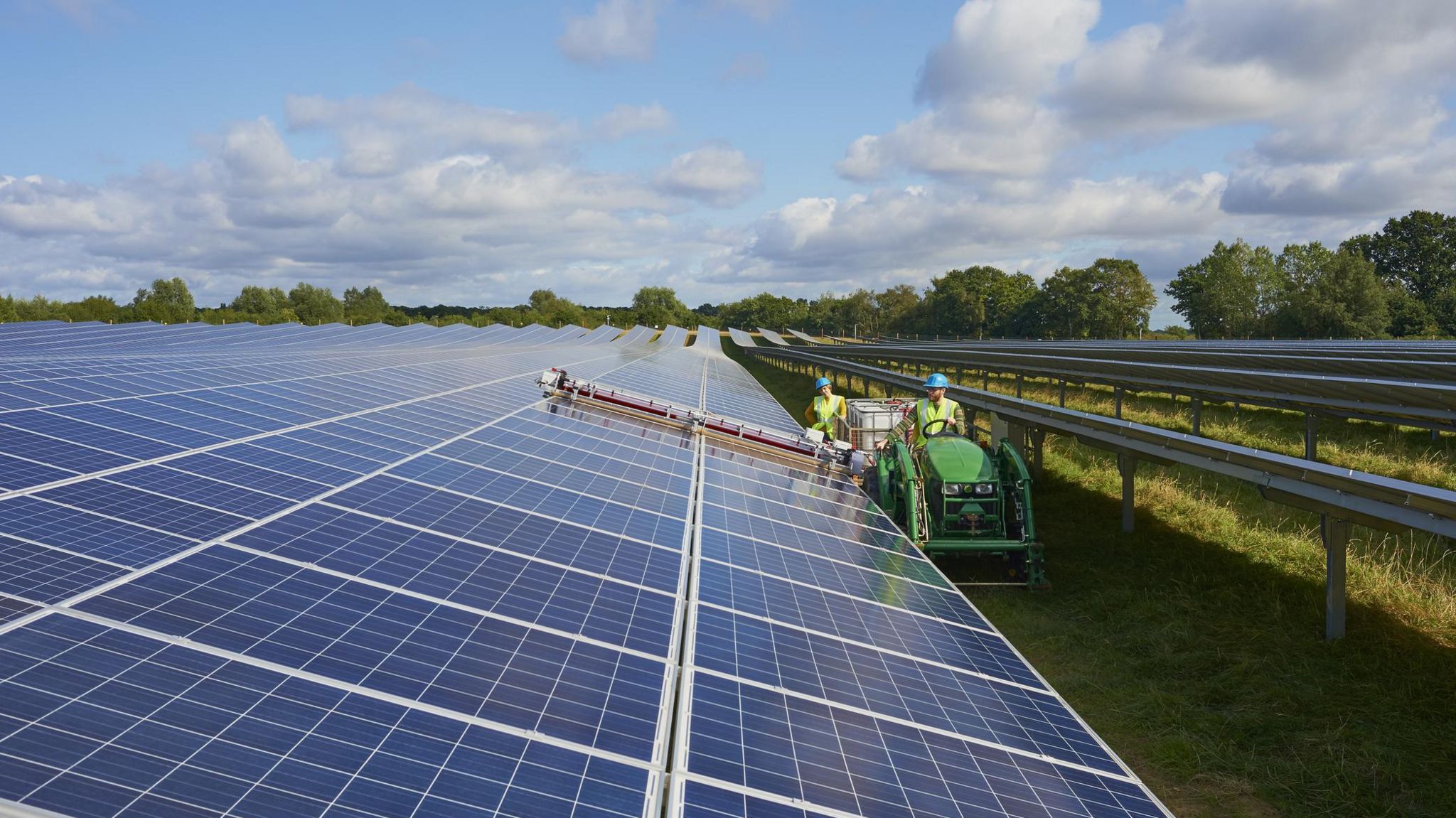 A solar farm in the UK