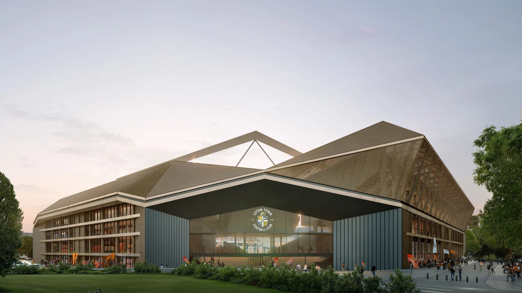 Building of what Luton Town Football Club could look like if plans go ahead