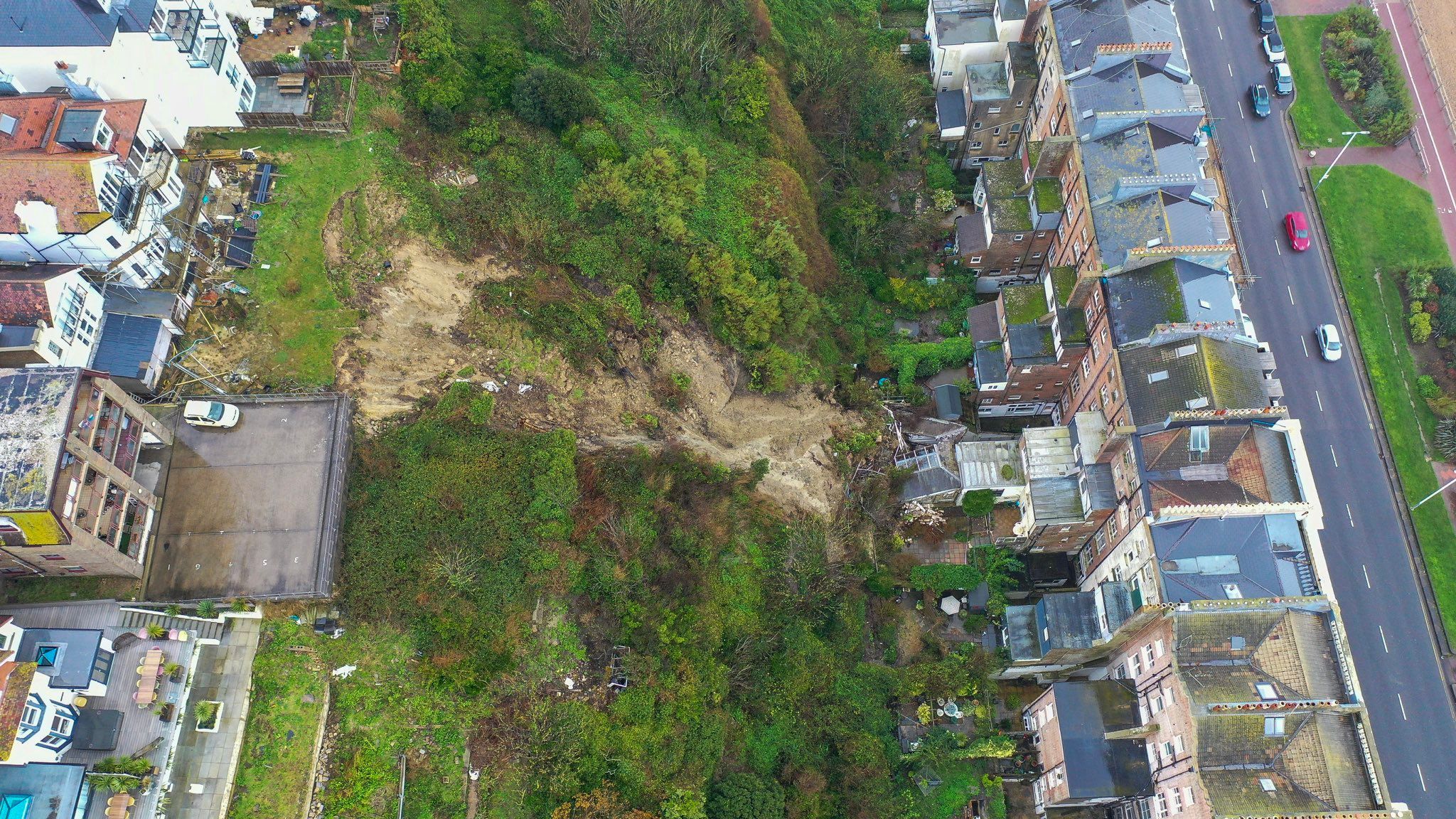 Landslide damage