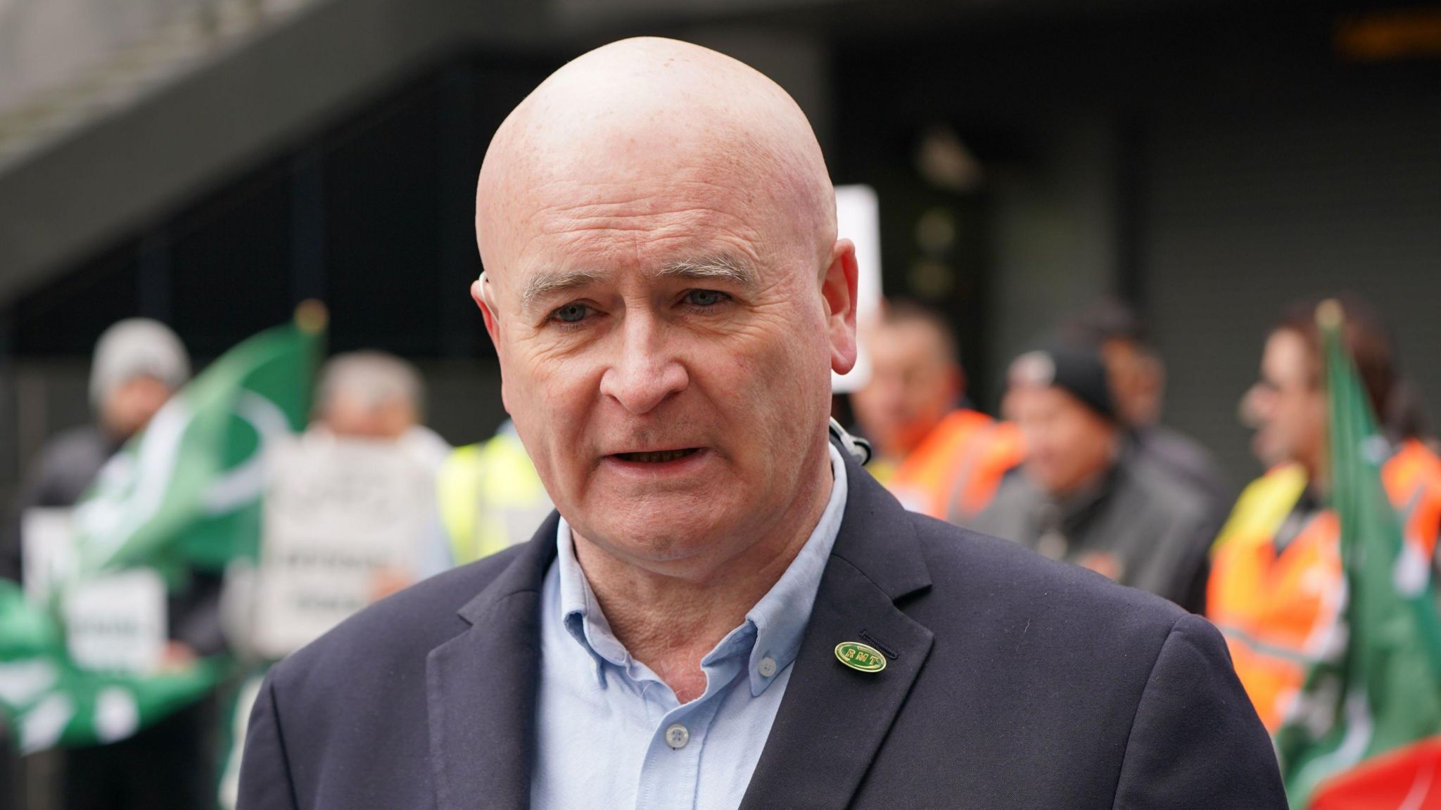 RMT union boss Mick Lynch