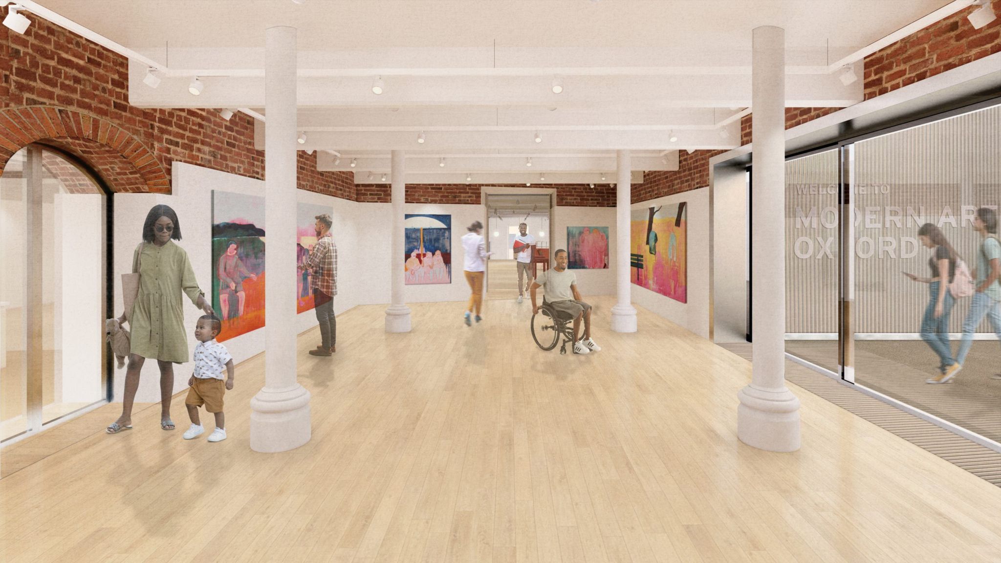 Modern Art Oxford redesign of the ground floor gallery