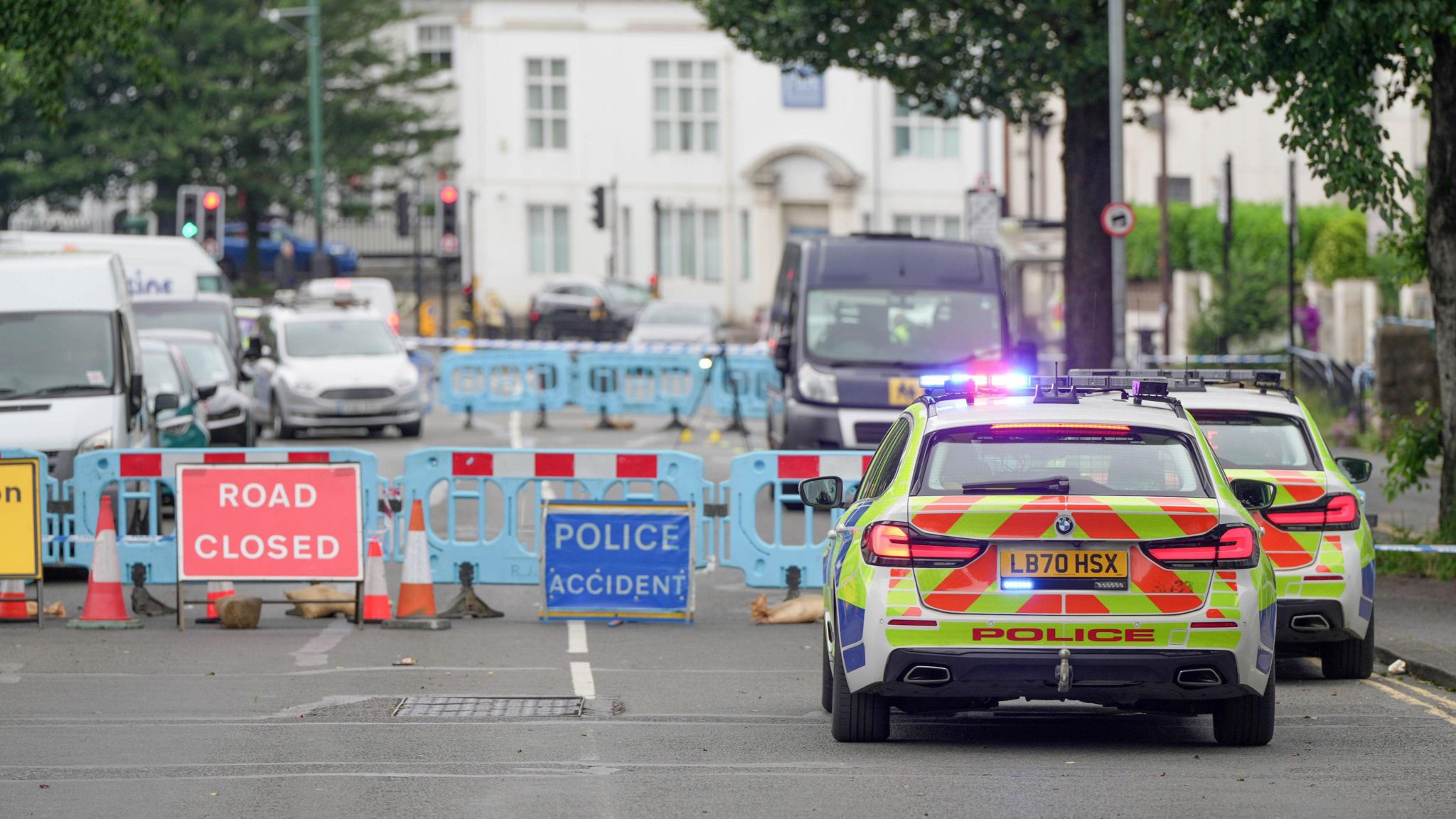 Police at the scene in Elm Grove, Brighton