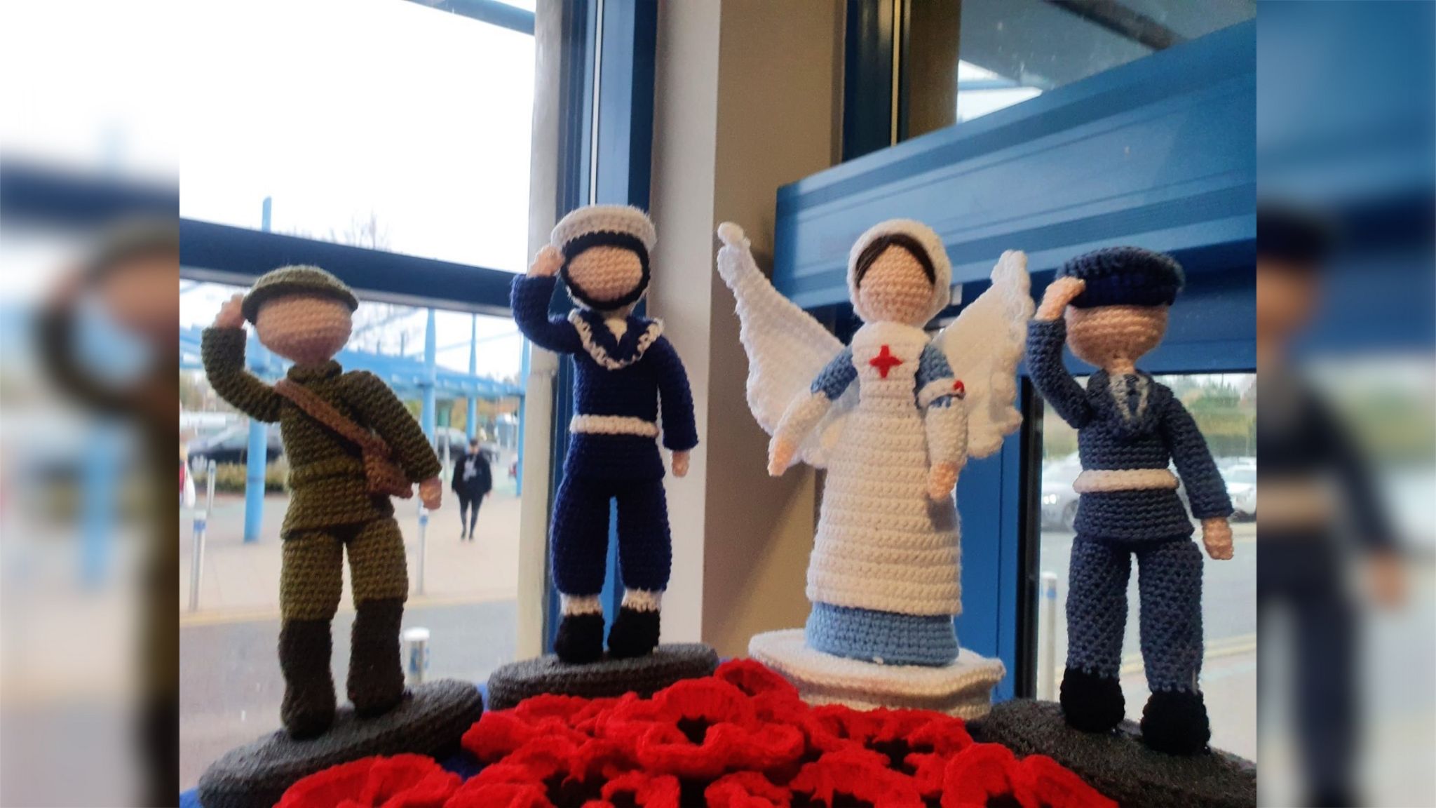 M﻿edics are remembered alongside service personnel in this tribute in Jarrow, South Tyneside. 