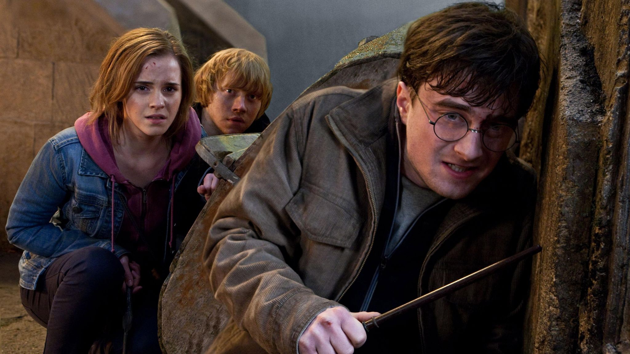 Emma Watson, Rupert Grint and Daniel Radcliffe in Harry Potter