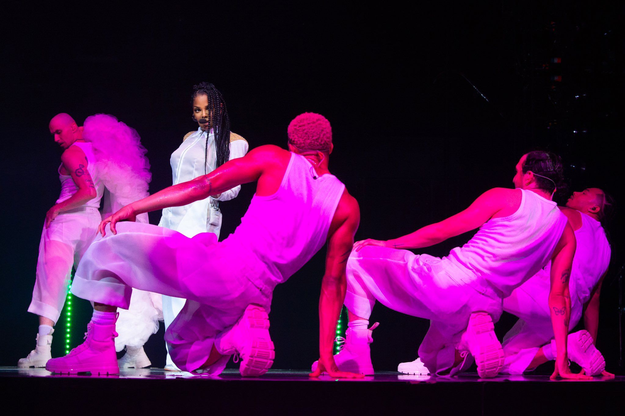 Janet Jackson on stage during the Together Again tour