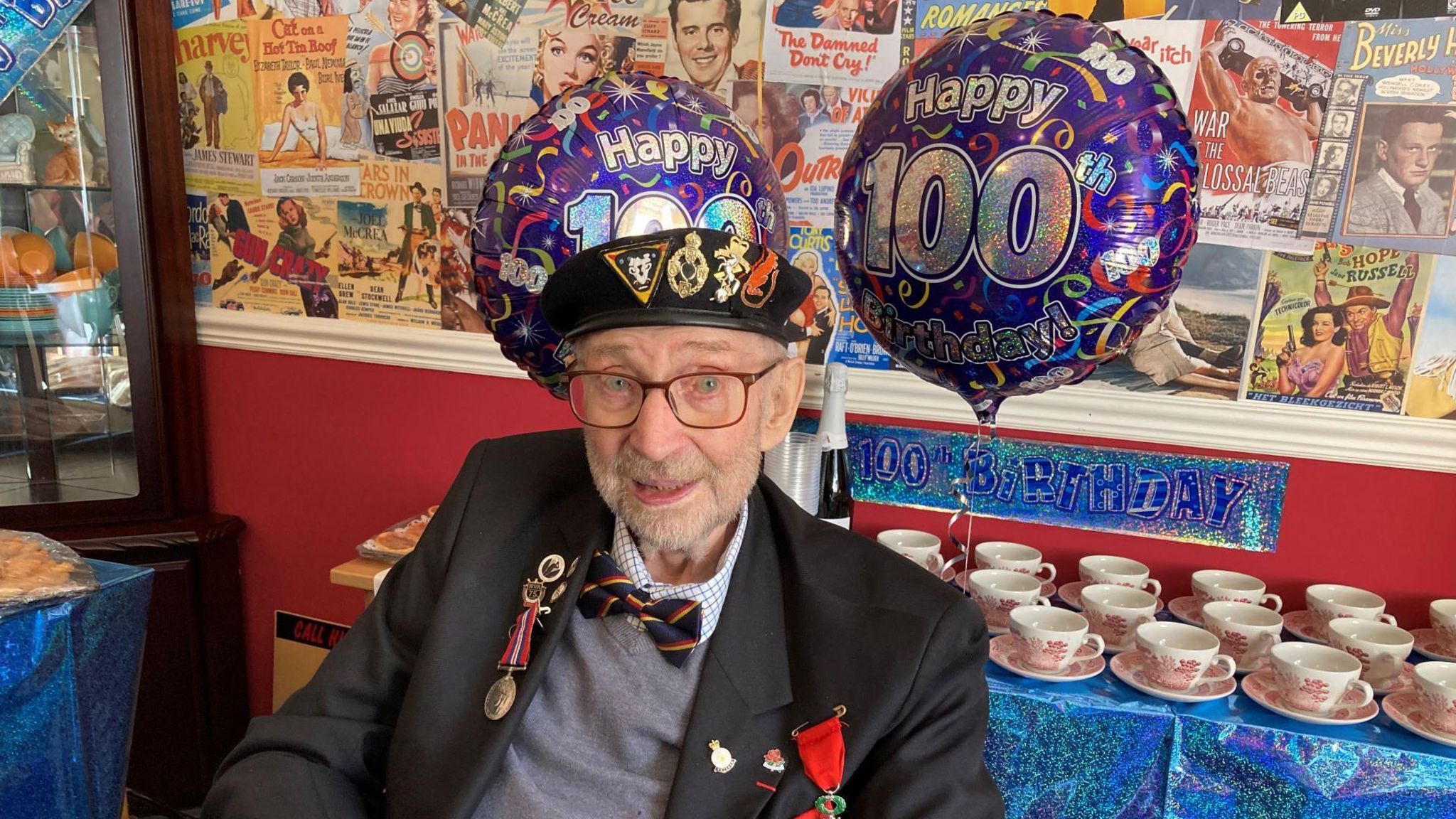 Dennis Lanham on his 100th birthday