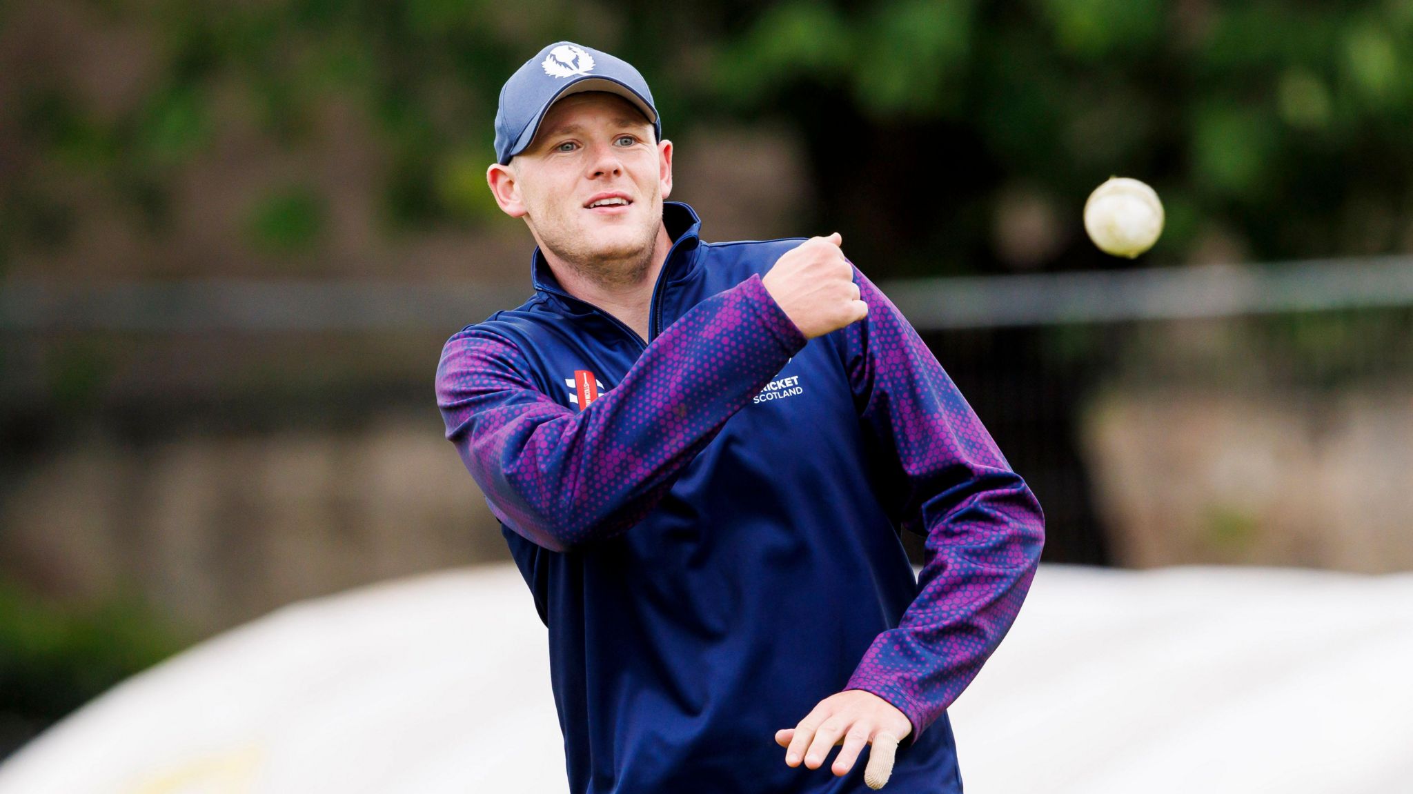 Scotland's Michael Leask in training at the Grange