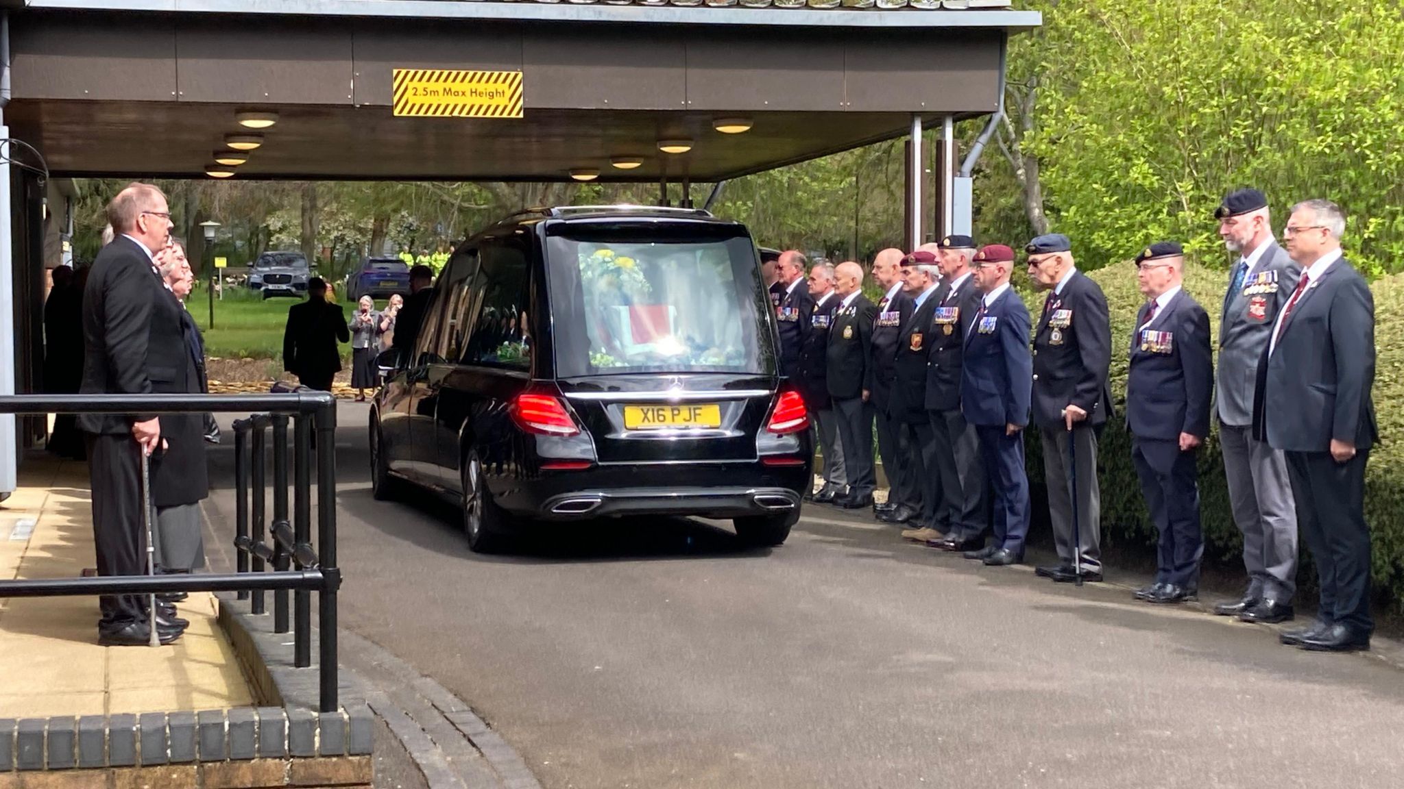 Mourners gather for funeral of D-Day veteran, 97