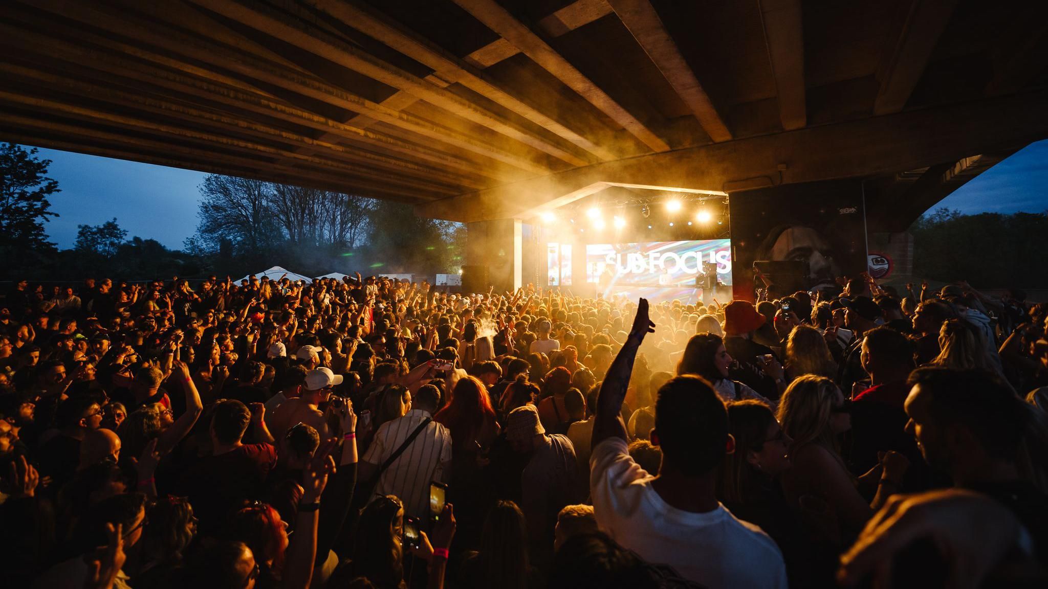 A rave under a Peterborough flyover