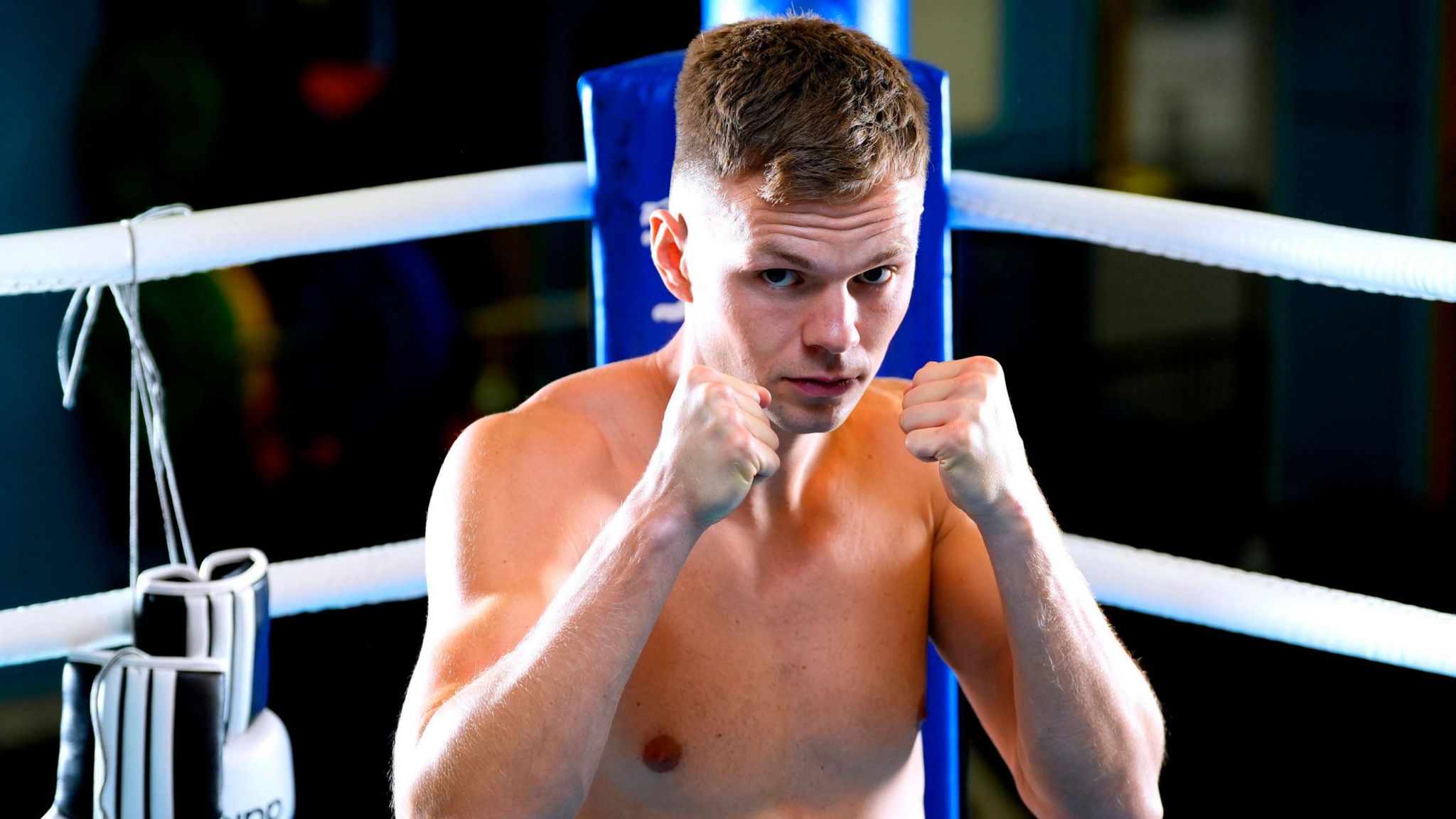 Team GB's Lewis Richardson poses in a boxing stance