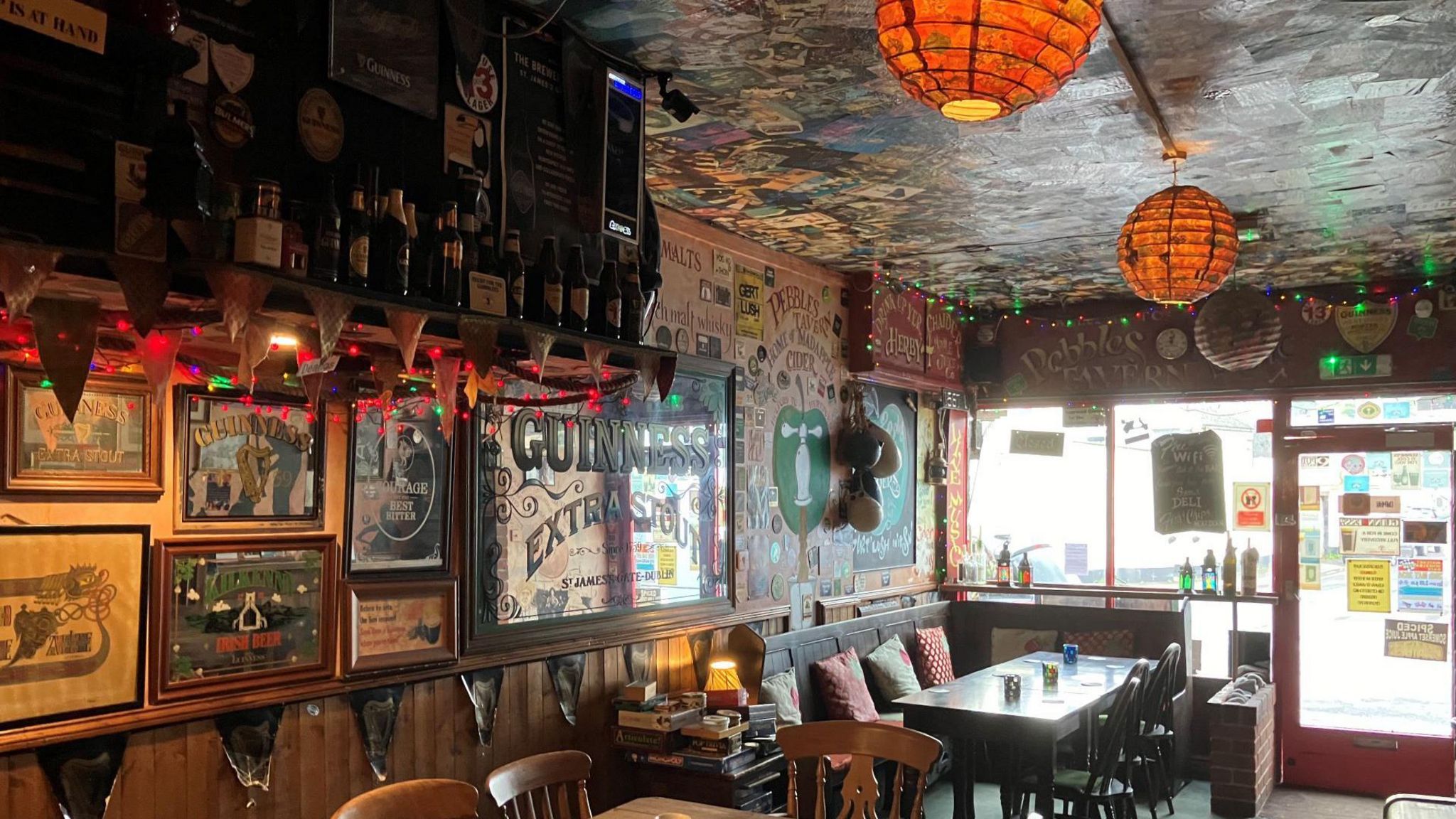 Inside the Pebbles Tavern