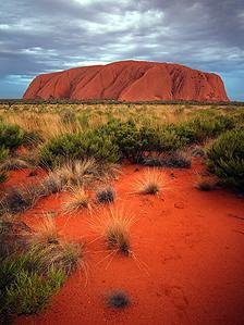 Australia's rock outcrop Uluru