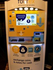 Kiosk that turns foreign coins into pounds opens in London BBC News