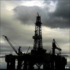 Oil platform at Invergordan on the Cromarty Firth