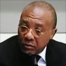 Former Liberian President Charles Taylor sitting during testimony at his war crimes trial in the Hague, August 9, 2010