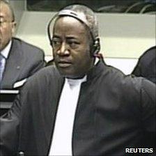 Courtenay Griffiths at Charles Taylor's war-crimes trial (August 10, 2010)