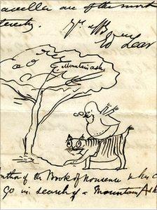 Part of a letter from Edward Lear