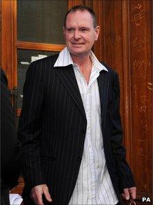 Paul Gascoigne outside Newcastle Magistrates Court