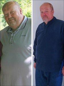 Successful slimmer Michael Adams