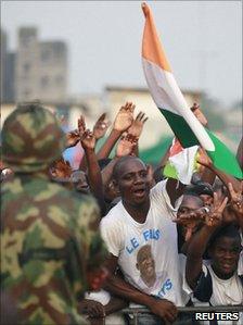 President Gbagbo's supporters rally on 29 December