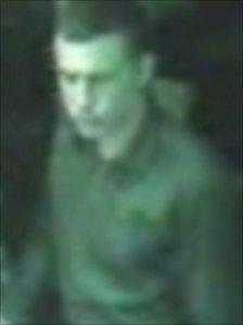 CCTV image of wanted man