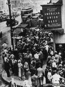 Run on the American Union Bank in New York in 1931