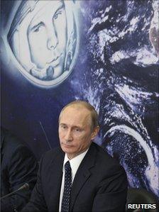 Vladimir Putin chairs a committee, planning the celebrations of Yuri Gagarin's flight