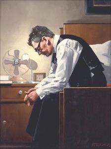 The Weight, a self-portrait by Jack Vettriano