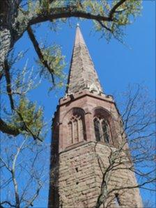Christ Church spire in Coventry