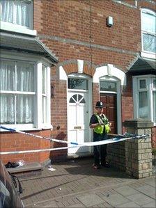 Scene of the incident in Handsworth