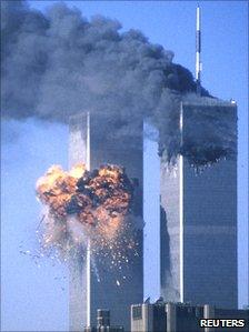 World Trade Center after impact