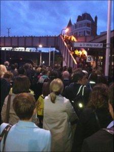 Passengers leave Kentish Town. Picture: Richard Averill