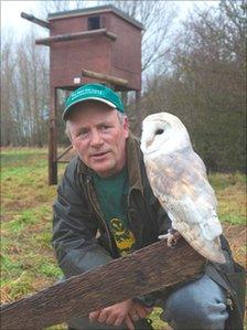 Vincent Jones from Gloucester's Barn Owl Centre