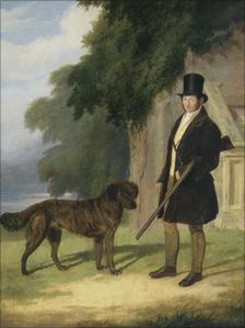 William Stratton, Head Keeper to Sir John Cope of Bramshill Park, Hampshire, by Edmund Havell